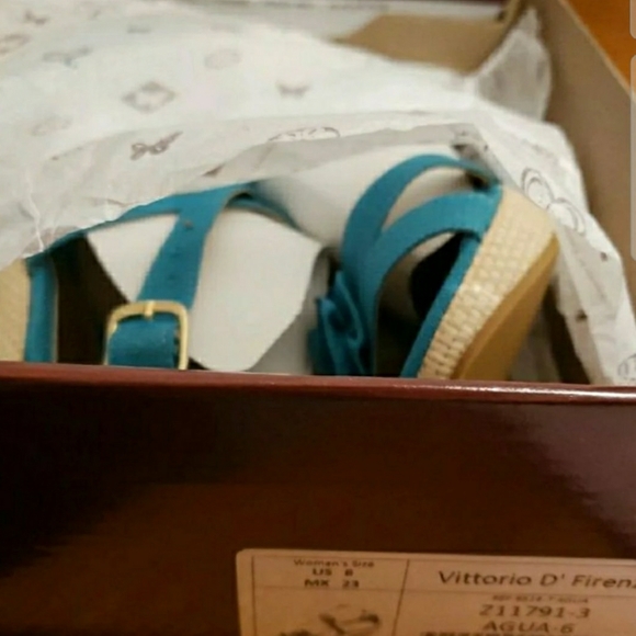 VITTORIO D' FIRENZE Wedges Sandals 6 - Picture 11 of 11